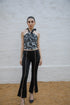 Gold Tipped Slit Pants